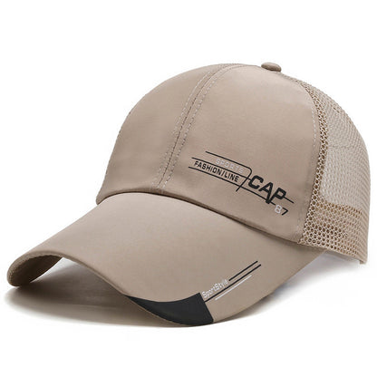 Men And Women Fashion Casual Breathable Silk Mesh Sunshade Duck Tongue Hat
