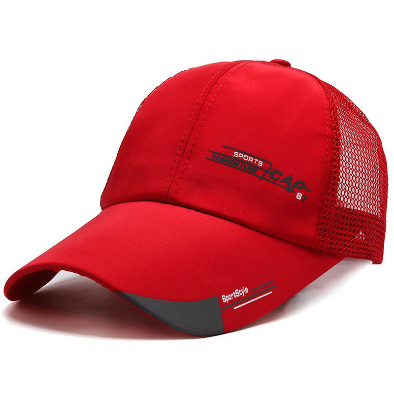 Men And Women Fashion Casual Breathable Silk Mesh Sunshade Duck Tongue Hat