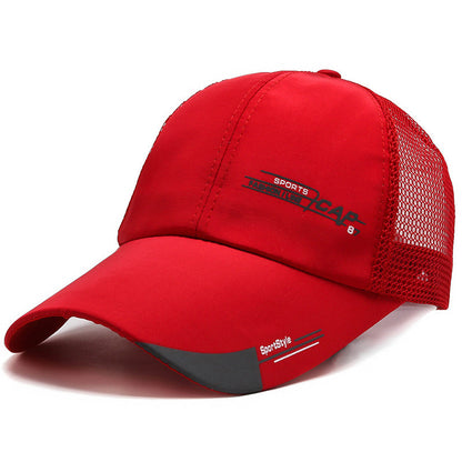 Men And Women Fashion Casual Breathable Silk Mesh Sunshade Duck Tongue Hat
